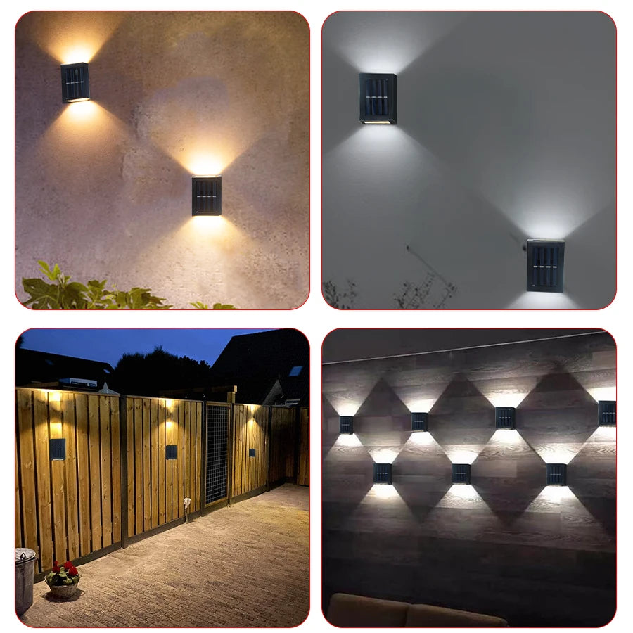 Outdoor Solar Wall Lamp LED Solar Wall Light Waterproof