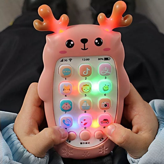 Baby Phone Toys Bilingual Telephone Teether Music Voice Toy Early Educational learning machine